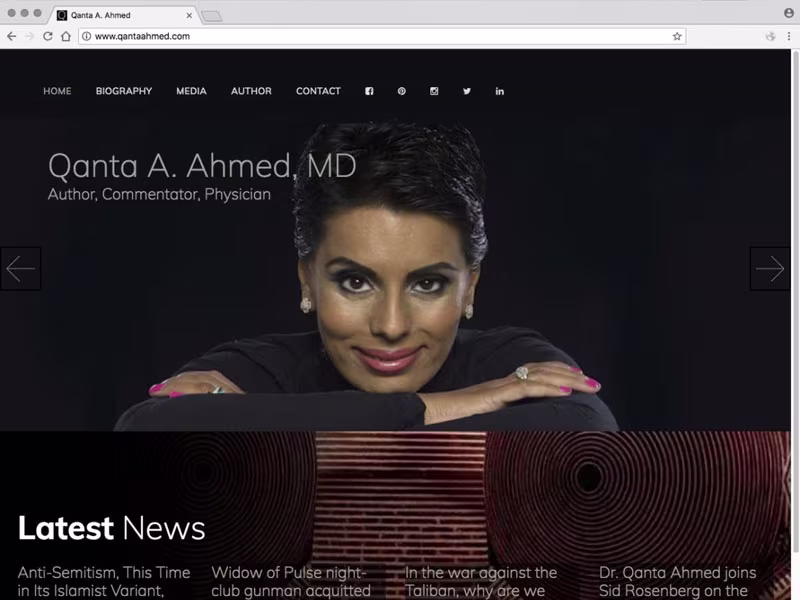 Cover image for Qanta Ahmed website