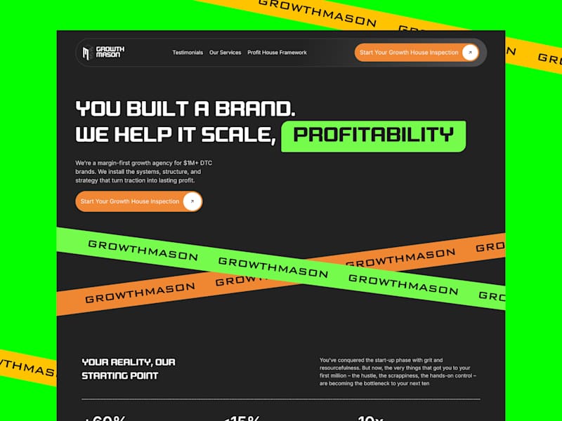 Cover image for Digital Marketing Website Design for Growth Mason