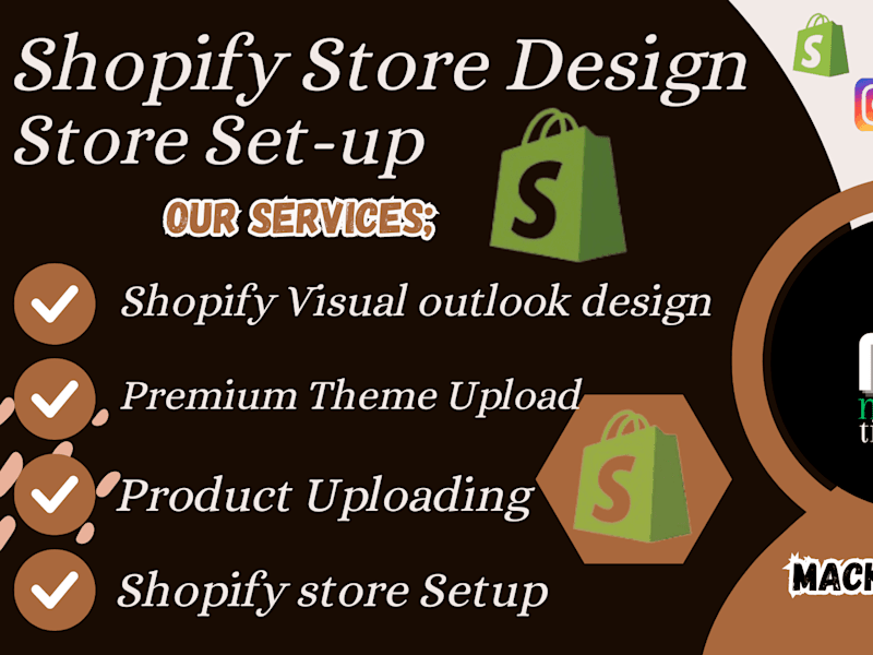 Cover image for Setup Shopify store, Design Shopify store with Premium theme 