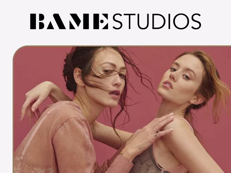 Cover image for BAME STUDIOS | Creative Agency Website