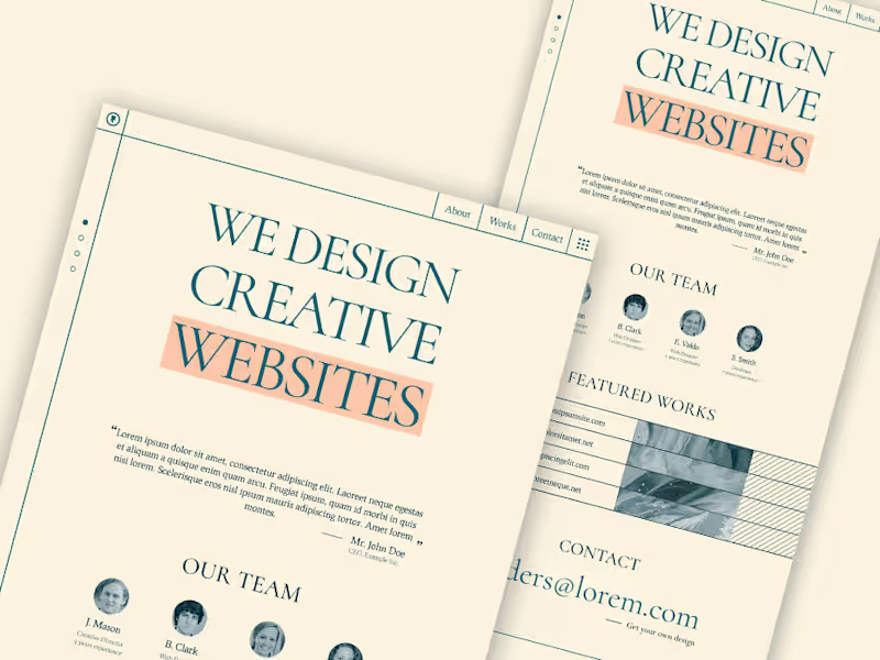 Cover image for Website for a Design Agency