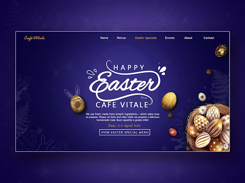 Cover image for Special Easter Page - UX/UI Design and Development