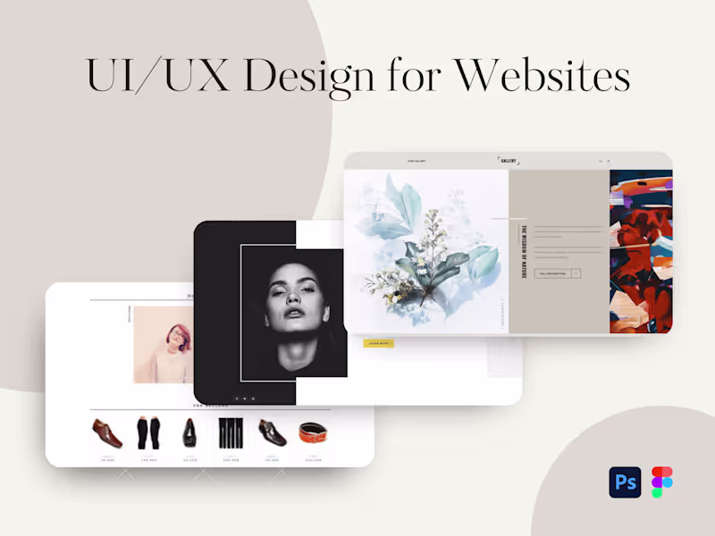 Cover image for UI/UX Design for Websites
