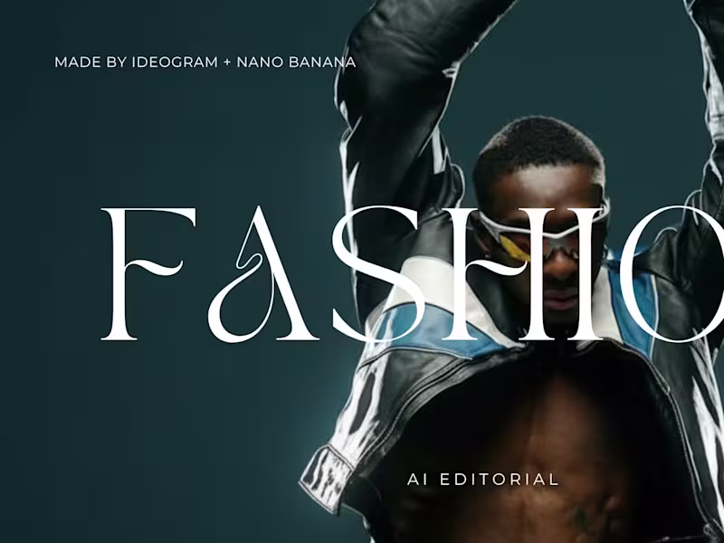 Cover image for “Cyber Leather Runway” is a futuristic fashion editorial cra...
