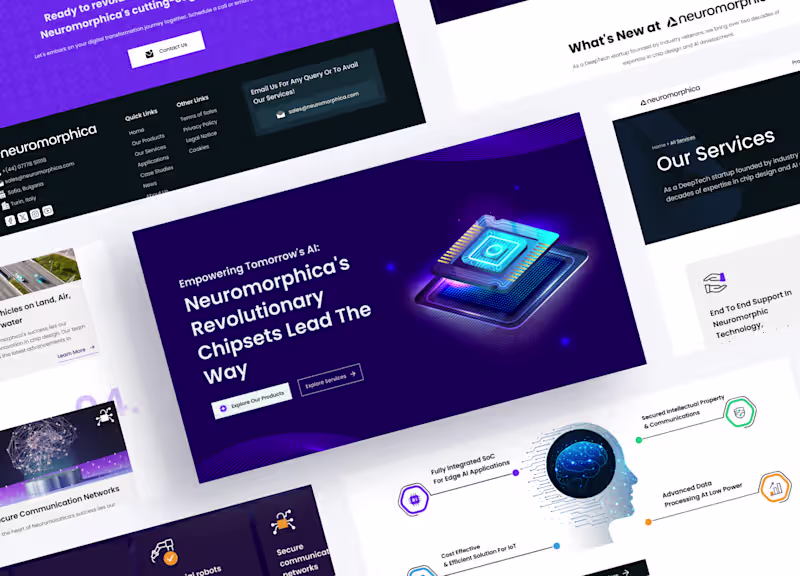 Cover image for Chipset Manufacturer Website UI/UX Design
