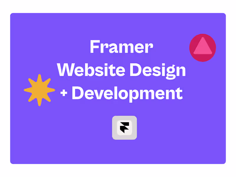 Cover image for Stunning Framer websites & landing pages that drive conversions!