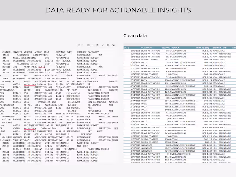 Cover image for Automated Data Cleaning & Spreadsheet Optimization