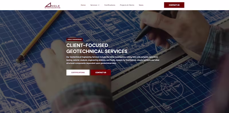 Cover image for Webflow Rebuild | Client Portal for Angle Engineering