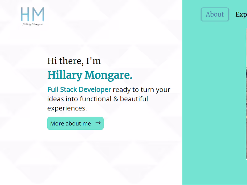 Cover image for Hillary Mongare Portfolio