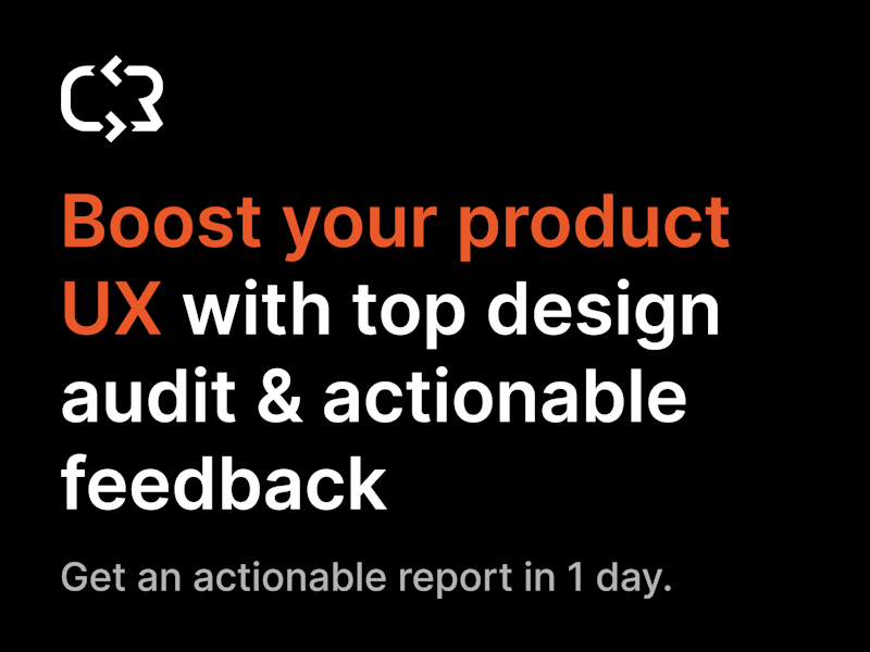 Cover image for A quick, effective & actionable design feedback for your product