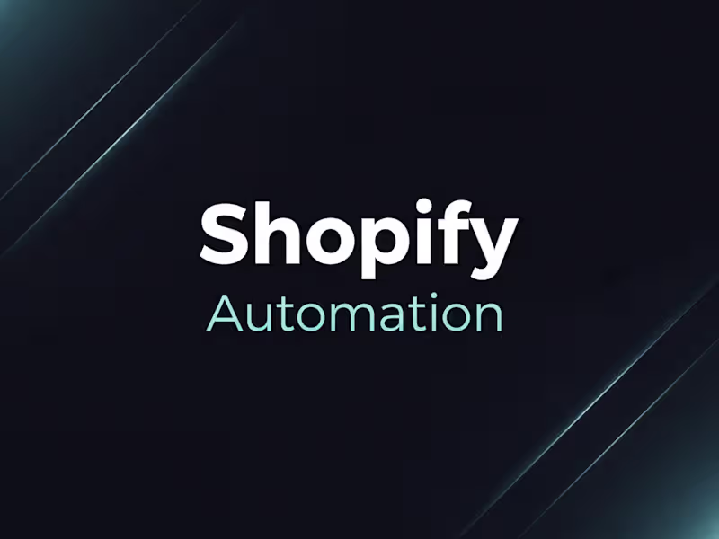 Cover image for E-commerce automation stack for a