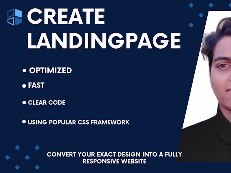 Cover image for I Will Create Modern Landing Page