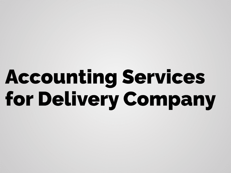 Cover image for Bookkeeping & Invoicing for Delivery Services