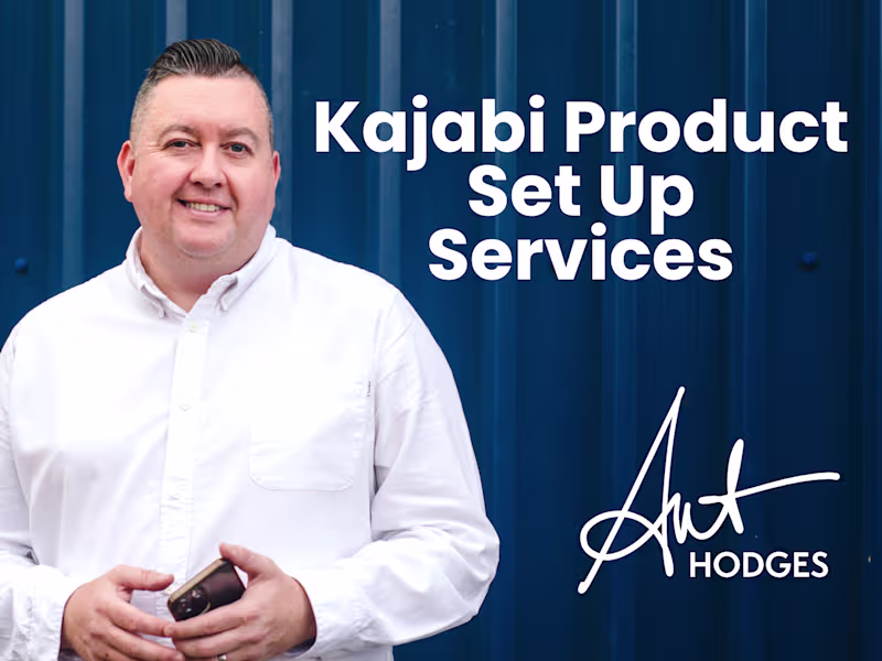 Cover image for Kajabi Product Set Up Services
