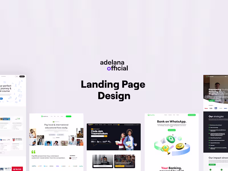 Cover image for Landing Page Design