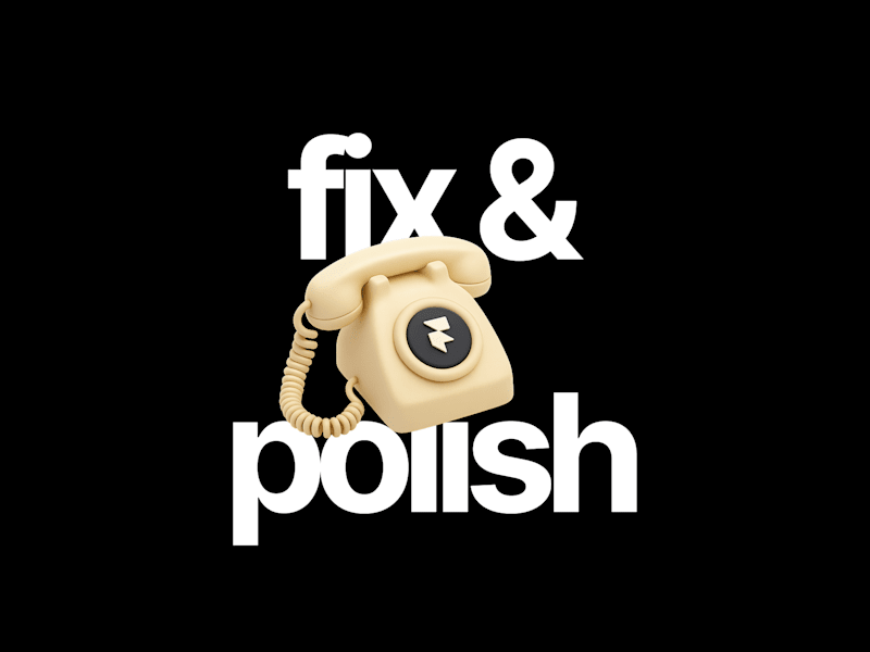 Cover image for Framer Fix & Polish