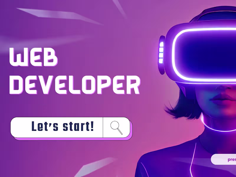 Cover image for web developer