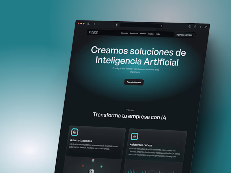 Cover image for Solvia Agency | Framer Website
