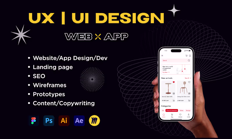 Cover image for UI Design | UX Research | Web | App | Redesign