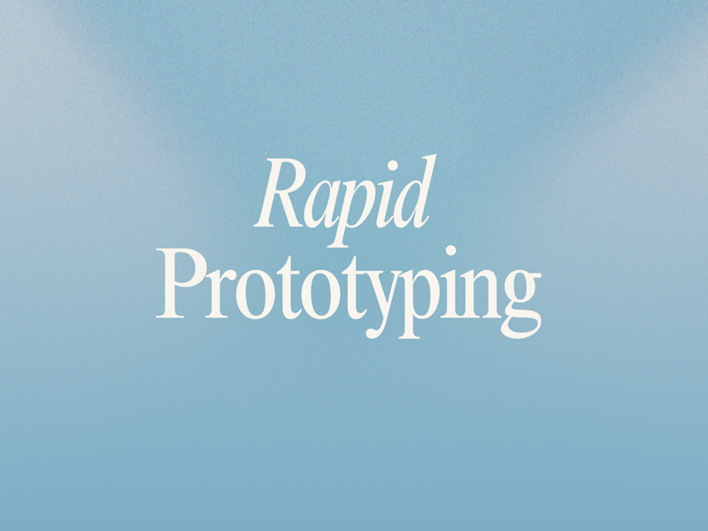 Cover image for Rapid Prototyping