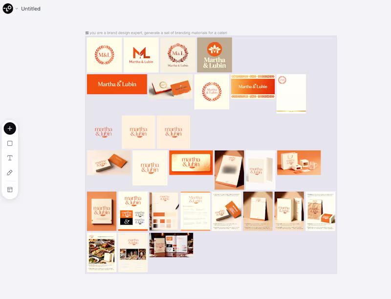 Cover image for Using Lovart to create branding for a project for a catering...