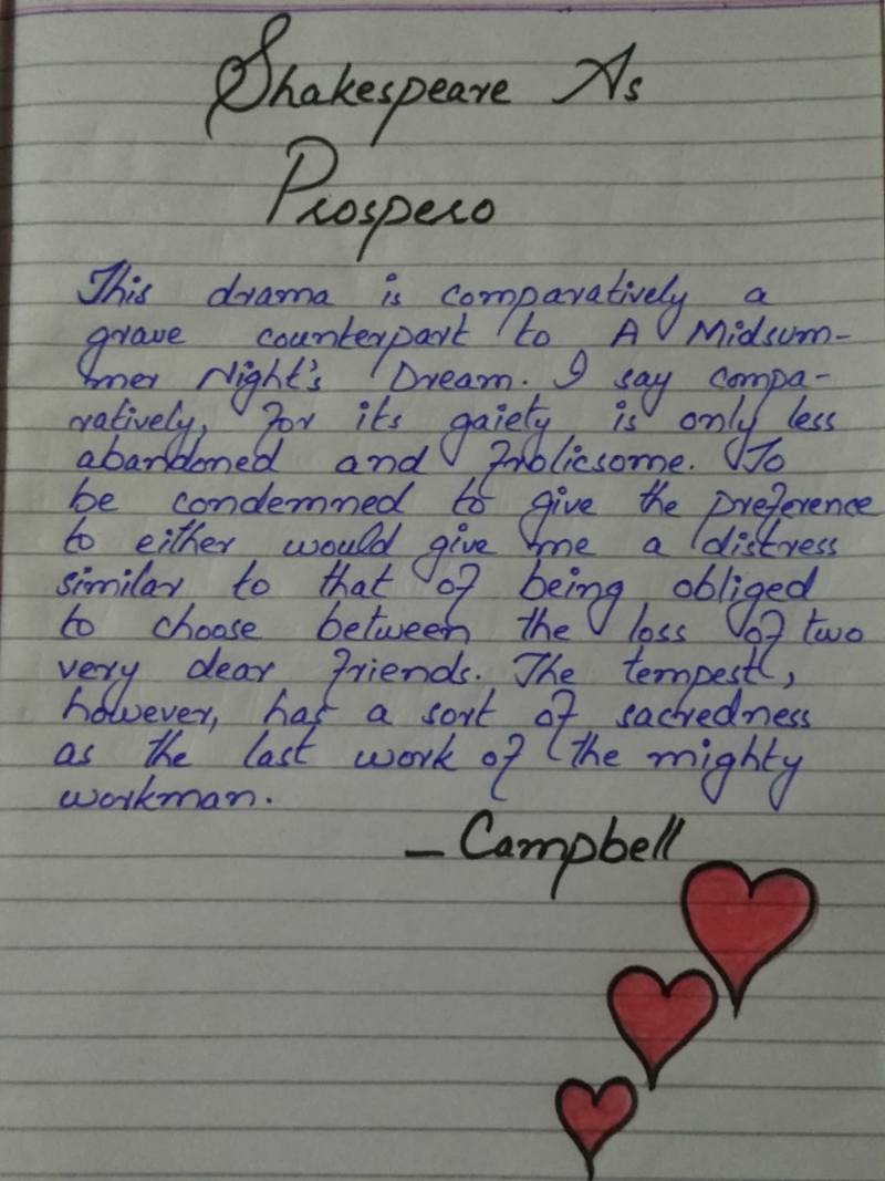 Cover image for hand written assigment