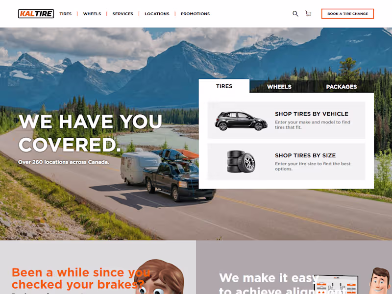 Cover image for KalTire-Ecommerce Website