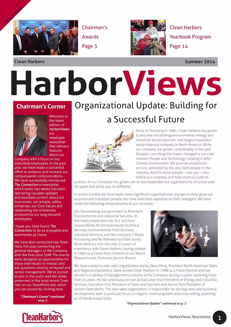 Cover image for Produced HarborViews, Clean Harbors and