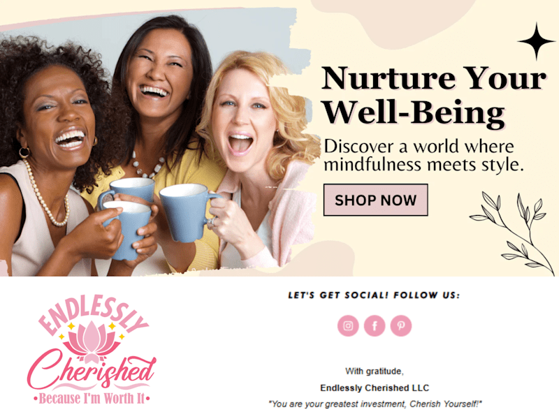 Cover image for Welcome Email Newsletter for Endlessly Cherished (Flodesk)