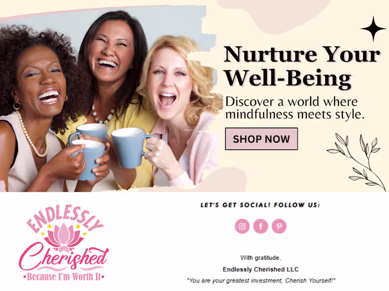 Cover image for Welcome Email Newsletter for Endlessly Cherished (Flodesk)