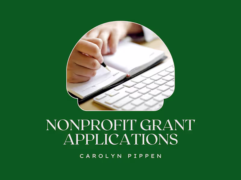 Cover image for Grant Writer for Nonprofit Organizations