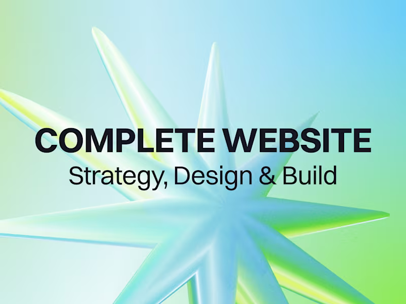Cover image for Complete Website | Strategy, Design & Build in Webflow