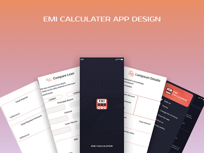 Cover image for EMI calculator app design