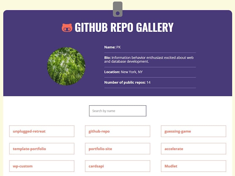 Cover image for GitHub Repo Gallery