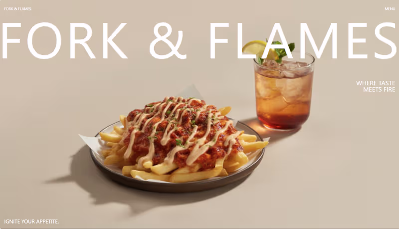 Cover image for  A Modern Restaurant Landing Website