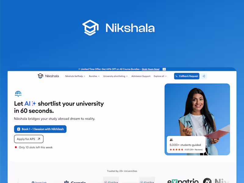 Cover image for Nikshala  Multi-Page Design and Framer Development