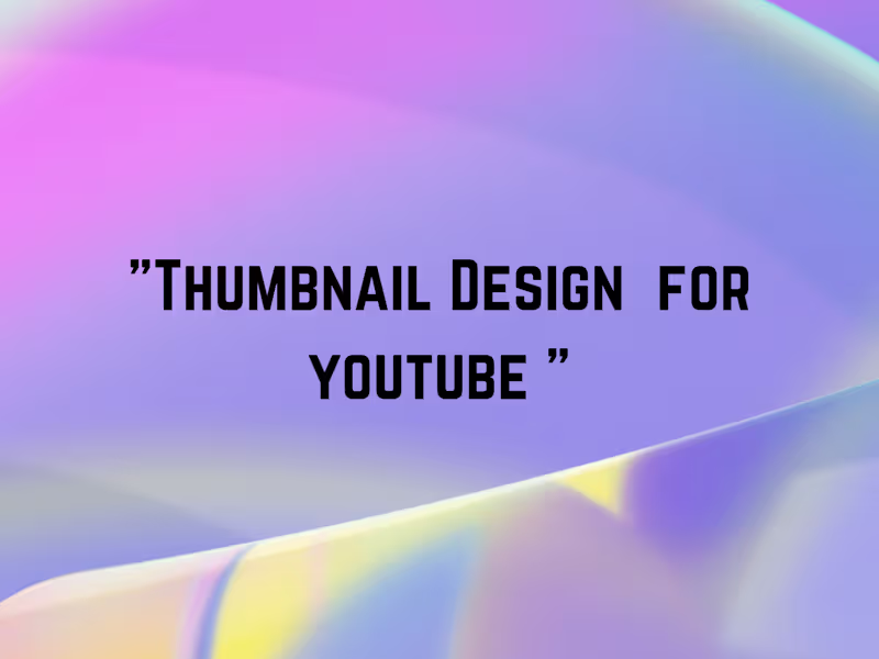 Cover image for Youtube thumbnails 