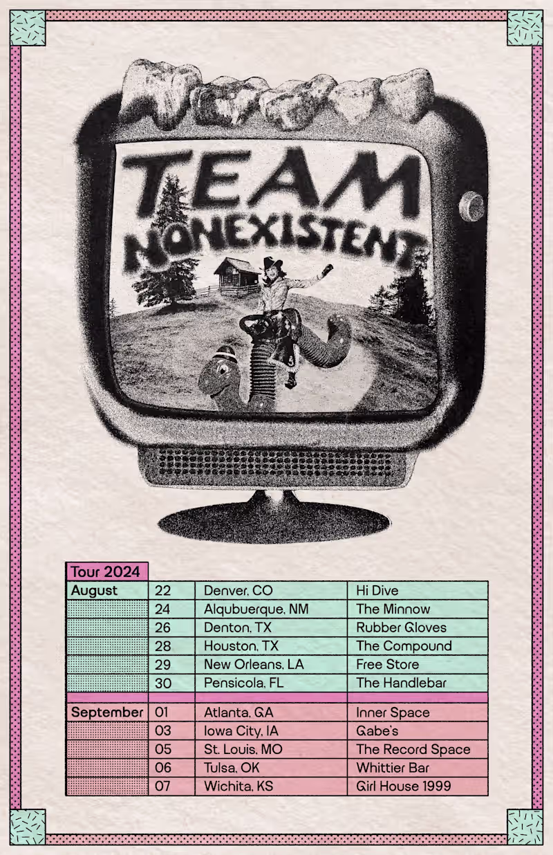 Cover image for Team Nonexistent – Tour Calendar Poster