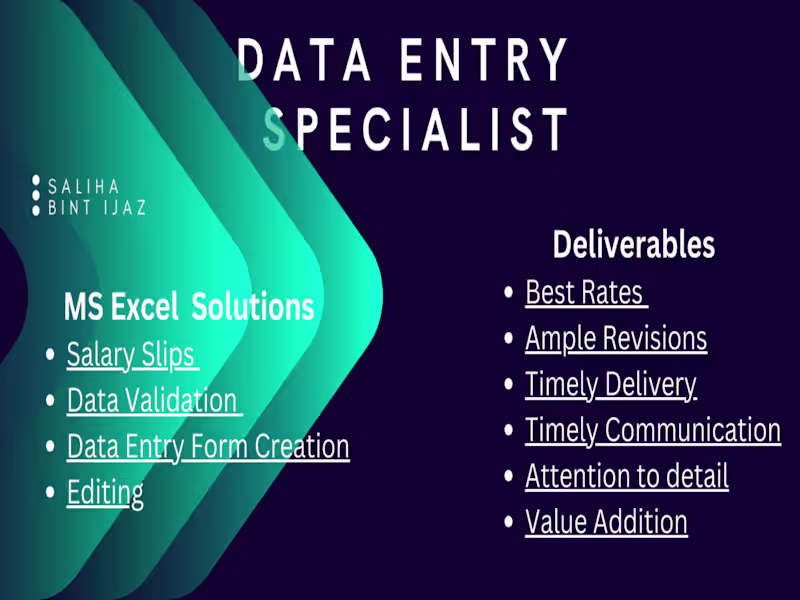 Cover image for Entry level Data Entry Specialist with Best Rates 