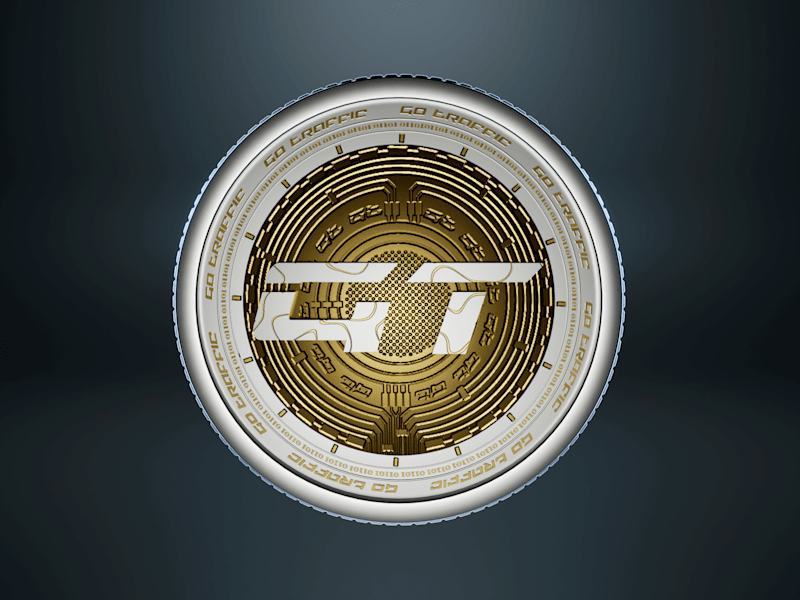 Cover image for 3D for crypto  company "Go Traffic"