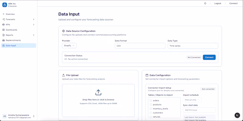 Cover image for ARK Forecasting Application - NextJS,