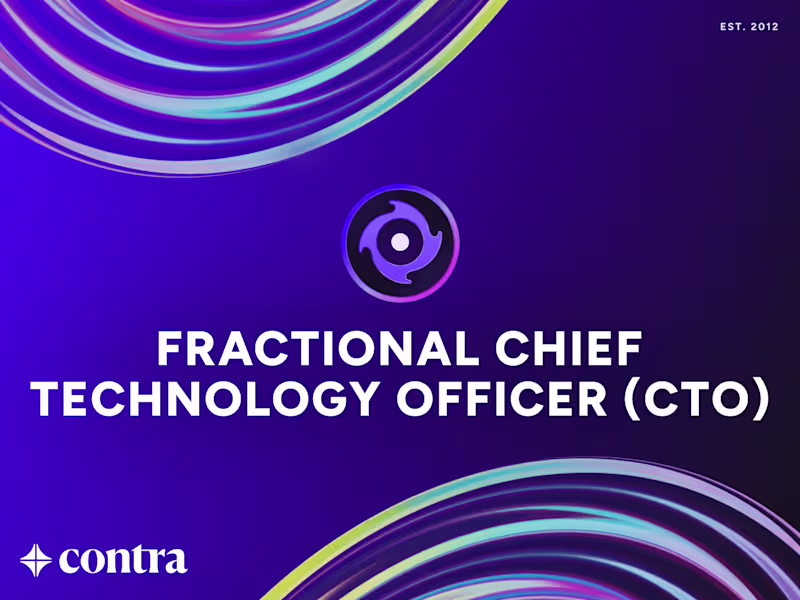 Cover image for Fractional CTO & Consulting