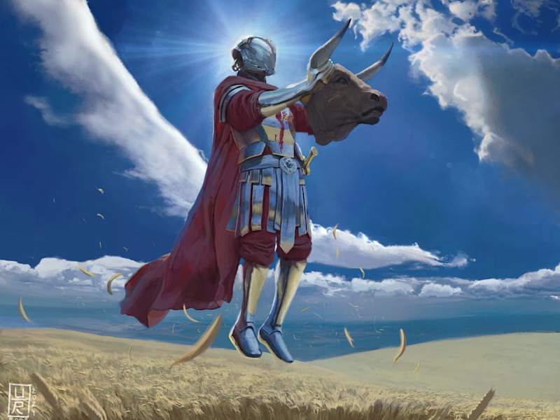 Cover image for Rode Art on Instagram: “A futuristic depiction of Mithras, a go…