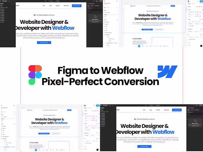 Cover image for Figma to Webflow | Pixel-Perfect Conversion