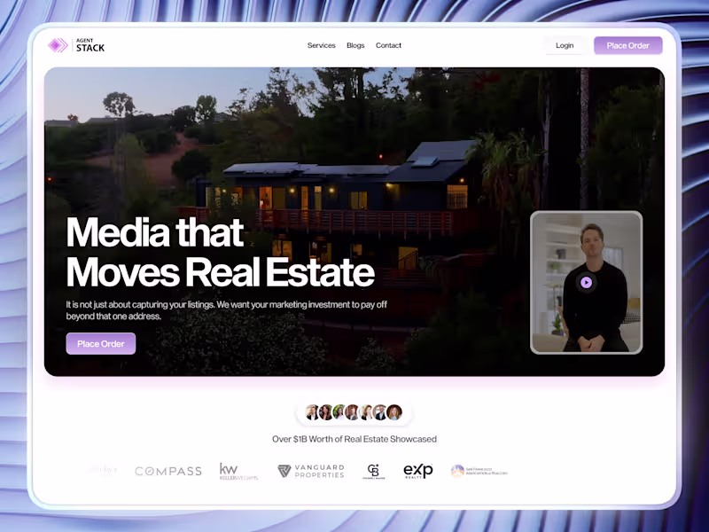 Cover image for Agent Stack -  Framer Website Design