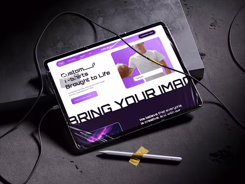 Cover image for Website for AI-based Prints Generator