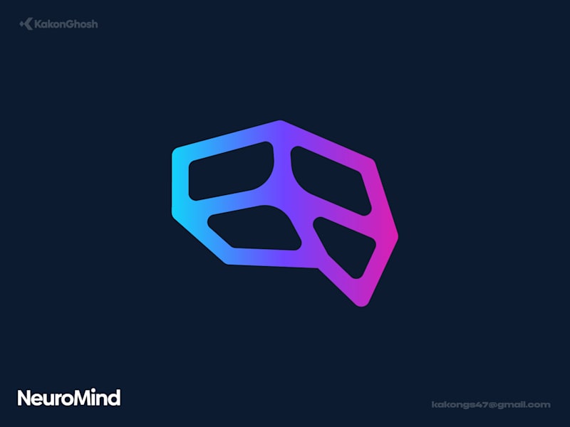Cover image for Logo Concept For AI-Powered Neuro Health Startups