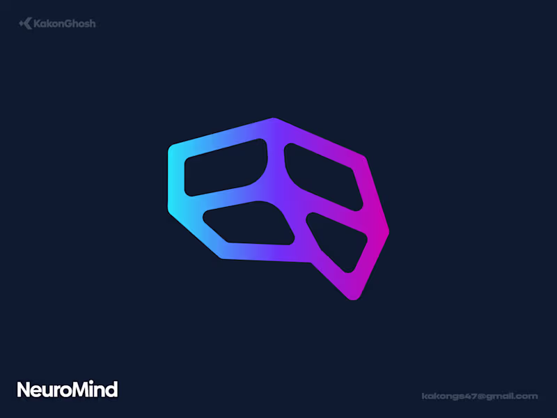 Cover image for Logo Concept For AI-Powered Neuro Health Startups