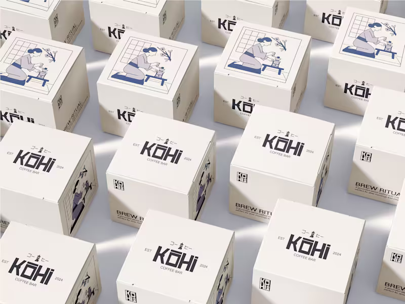 Cover image for Minimalist Visual Identity for KOHi Coffee Bar