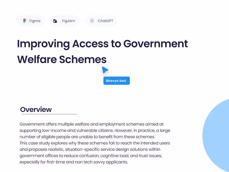 Cover image for Improving Access to Government Welfare Schemes